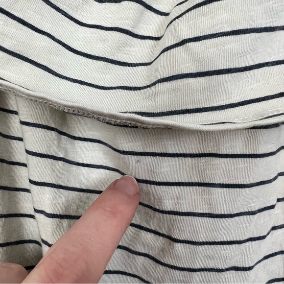 Sundry Off The Shoulder Striped Mini Cotton Summer Dress - Picture 9 of 13